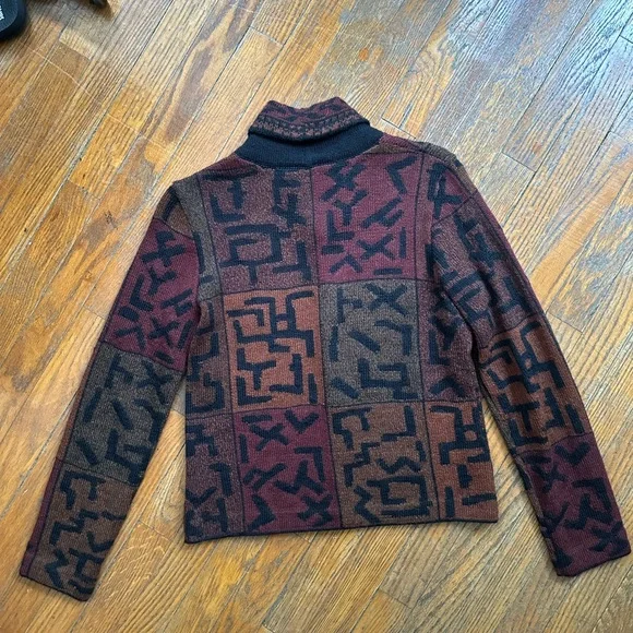 Dakota Hand Loomed 100% Alpaca Cardigan - Picture 2 of 3